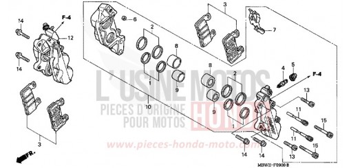 PINZA FRENO ANTERIORE CBR600FS2 di 2002